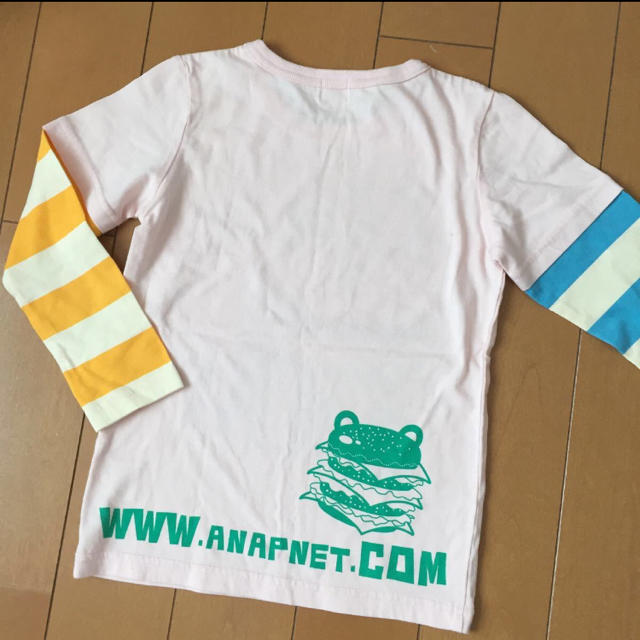 ANAP Kids(アナップキッズ)の【ANAP】ロングスリーブTシャツ（長袖）アナップキッズ  110サイズ キッズ/ベビー/マタニティのキッズ服女の子用(90cm~)(Tシャツ/カットソー)の商品写真