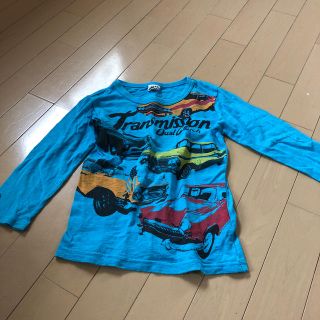 120cm 長袖シャツ　男の子　車(Tシャツ/カットソー)