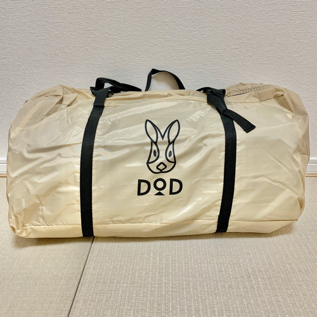 DOPPELGANGER(ドッペルギャンガー)の【新品未使用】DOD カマボコテント2 ベージュ/オレンジ スポーツ/アウトドアのアウトドア(テント/タープ)の商品写真