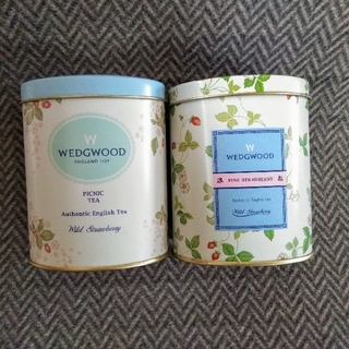 ウェッジウッド(WEDGWOOD)のWEDGWOOD  ウエッジウッド紅茶空き缶2個セット(茶)