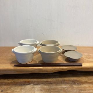 hk様専用　新品　陶器　陶芸作家　おまかせ耳付き小鉢4個D(食器)