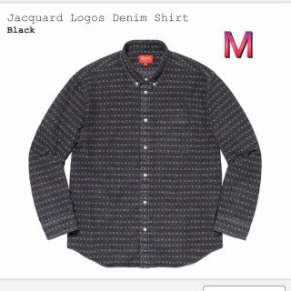 シュプリーム(Supreme)のSupreme Jacquard Logos Denim Shirt Black(シャツ)