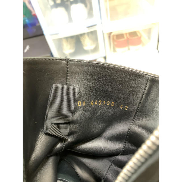 Saint Laurent(サンローラン)の<お値下げしました> SAINT LAURANT リングブーツ　黒レザー メンズの靴/シューズ(ブーツ)の商品写真