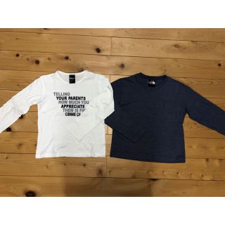 ザノースフェイス(THE NORTH FACE)の値下げ　2枚ノース120長袖・コムサ120長袖　まとめ売り(Tシャツ/カットソー)