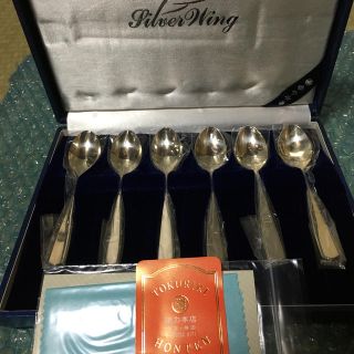 杏子様専用!徳力 銀製 スプーン6本セット シルバーウィングの通販