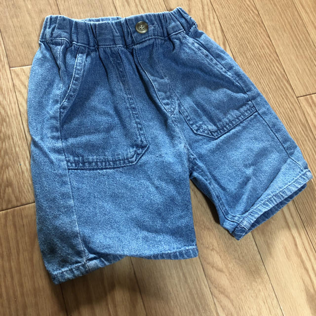 petit main(プティマイン)のデニム ハーフパンツ 100 キッズ/ベビー/マタニティのキッズ服男の子用(90cm~)(パンツ/スパッツ)の商品写真