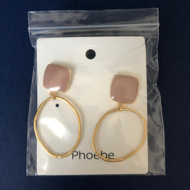 phoebe(フィービィー)のPhoebe ソフトニュアンスイヤリング　ピンク レディースのアクセサリー(イヤリング)の商品写真