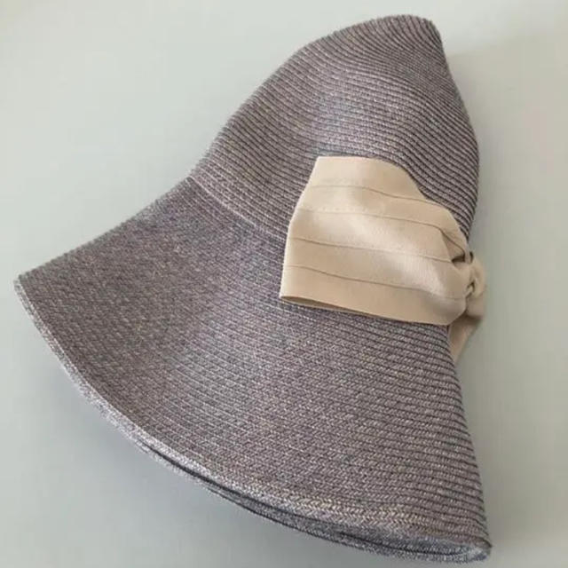 【折りたためる麦わら帽子】 レディースの帽子(麦わら帽子/ストローハット)の商品写真