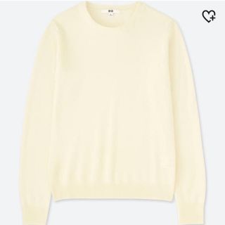 ユニクロ(UNIQLO)のはし様専用✩.*˚UNIQLO カシミヤクルーネックセーター ホワイト(ニット/セーター)