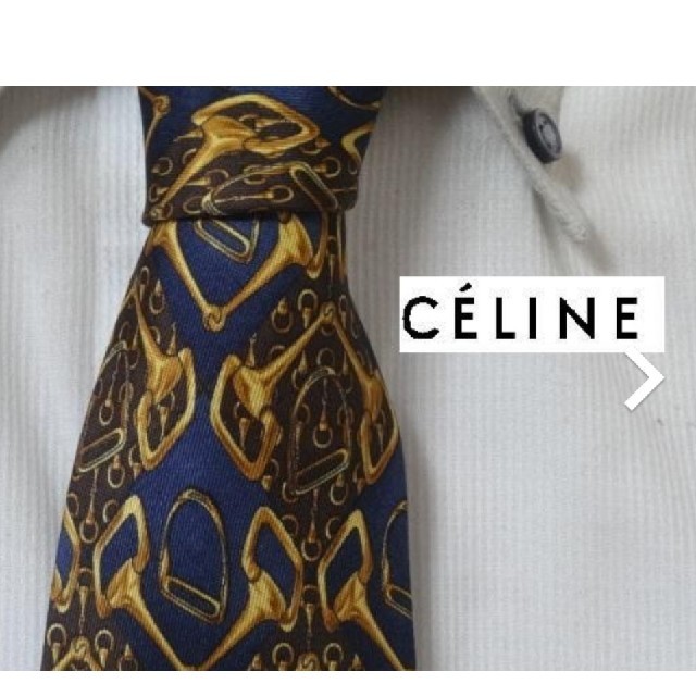 celine(セリーヌ)の極美品★セリーヌ★ＣＥＬＩＮＥ【気品溢れる】高級ネクタイ★超絶エレガント メンズのファッション小物(ネクタイ)の商品写真