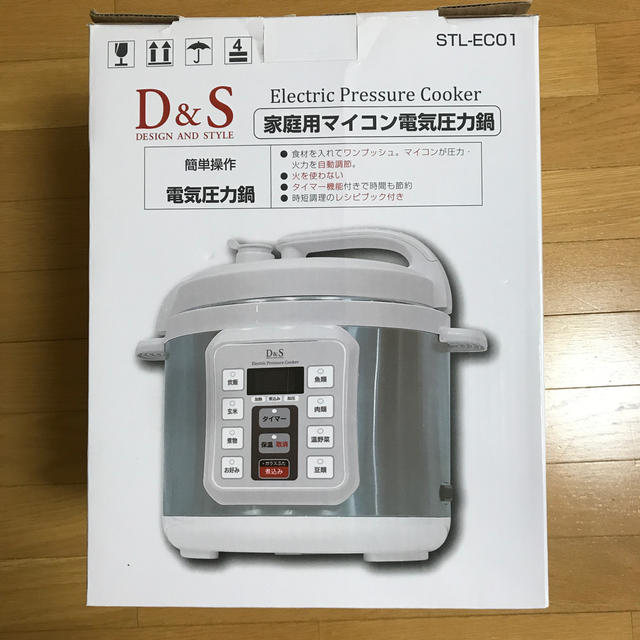 【訳あり・未使用品】D＆S 家庭用マイコン電気圧力鍋