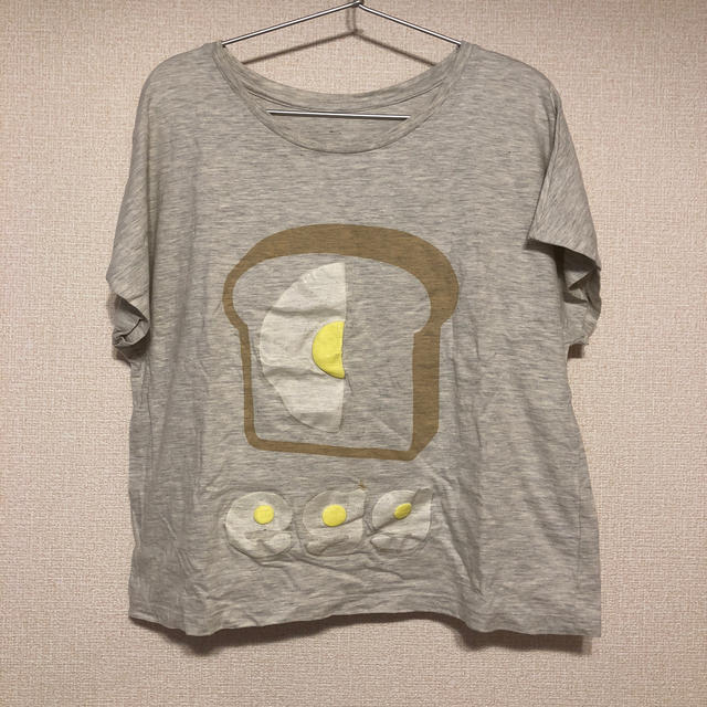 I am I(アイアムアイ)の【パン部】エッグTシャツ レディースのトップス(Tシャツ(半袖/袖なし))の商品写真