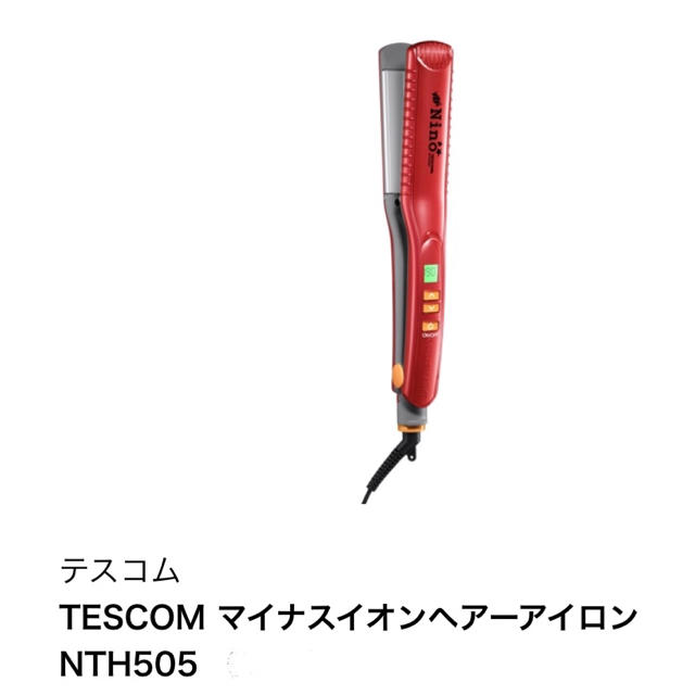 TESCOM(テスコム)のヘアアイロン TESCOM NTH505(R) スマホ/家電/カメラの美容/健康(ヘアアイロン)の商品写真