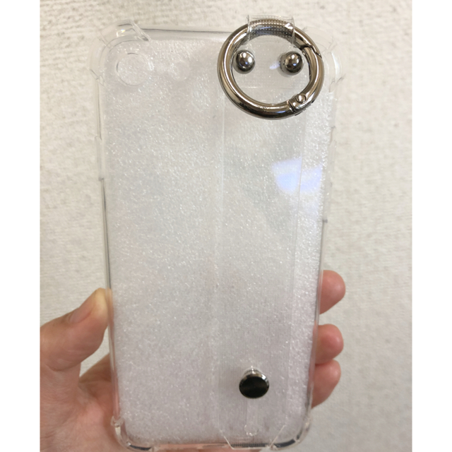 クリア リング 付き iPhone ケース スマホ/家電/カメラのスマホアクセサリー(iPhoneケース)の商品写真