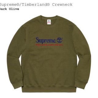 シュプリーム(Supreme)のSupreme / Timberland Crewneck Dark Olive(スウェット)