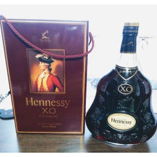 ◆希少◆ ヘネシー　Hennessy XO 箱付　3000㎖（未開封）金キャップ(ブランデー)