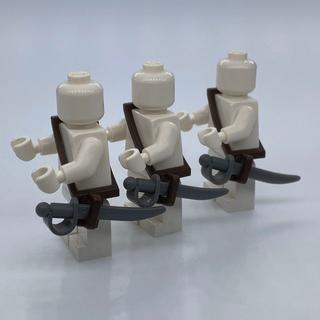 レゴ(Lego)の【新品】LEGO ダークブラウン ショルダーストラップ 3個+カトラス3本(知育玩具)