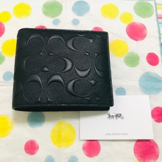 コーチ(COACH)の【新品・未使用】COACH コーチ メンズ 二つ折り財布(折り財布)