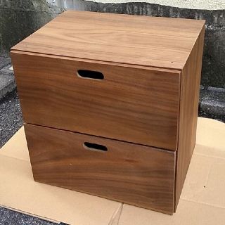 ムジルシリョウヒン(MUJI (無印良品))の【訳あり】スタッキングチェスト ウォールナット(棚/ラック/タンス)