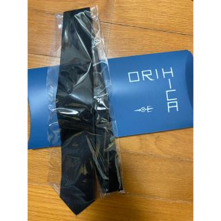 オリヒカ(ORIHICA)の【値下げ】オリヒカ 新品 細ネクタイ 無地 黒(ネクタイ)