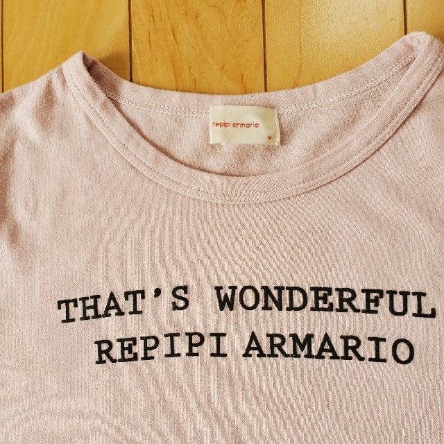 repipi armario(レピピアルマリオ)のレピピ　カットソー　ピンク　M キッズ/ベビー/マタニティのキッズ服女の子用(90cm~)(Tシャツ/カットソー)の商品写真