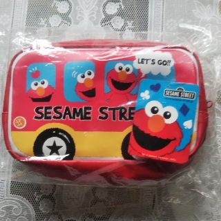 セサミストリート(SESAME STREET)のセサミスクエアポーチエルモレッドバス(その他)