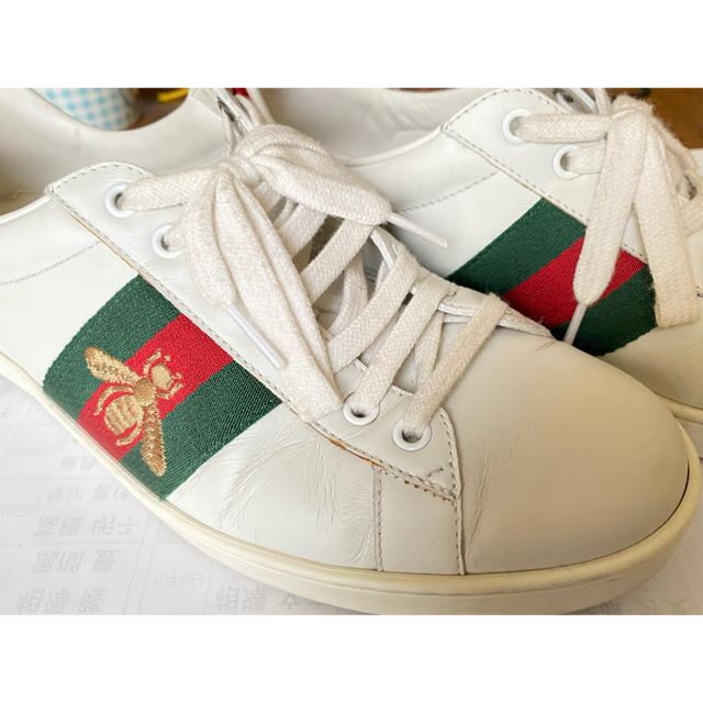 Gucci(グッチ)のGUCCI  エンブロイダリー付き スニーカー（ビー）【確実正規品】 メンズの靴/シューズ(スニーカー)の商品写真