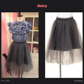 デイシー(deicy)の【新品】deicyチュールスカート💓(ひざ丈スカート)