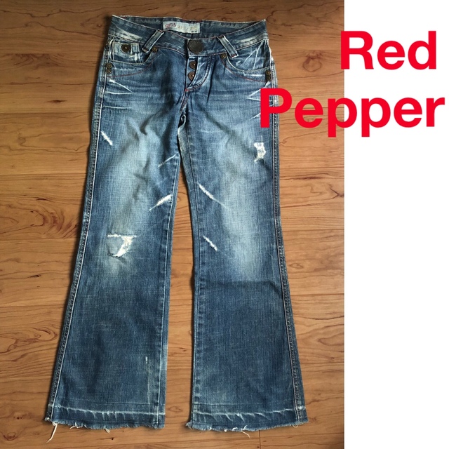 red pepper レッドペッパー　27 ダメージ加工　デニム | フリマアプリ ラクマ