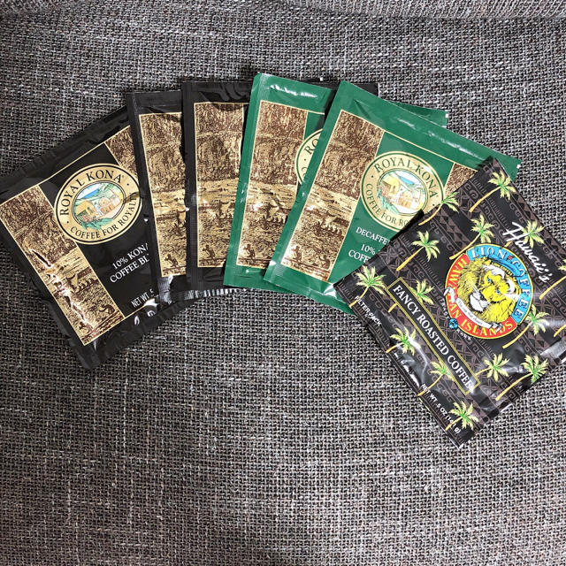 Kona(コナ)のロイヤルコナコーヒー ライオンコーヒー 6袋 セット 食品/飲料/酒の飲料(コーヒー)の商品写真