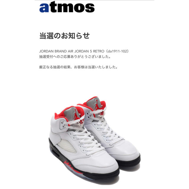 NIKE(ナイキ)のNike Air Jordan 5 Retro OG Fire Red メンズの靴/シューズ(スニーカー)の商品写真