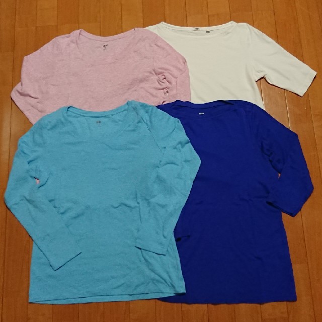 UNIQLO(ユニクロ)のユニクロ カットソー Tシャツ パンツ 長袖 半袖 L XL レディースのレディース その他(セット/コーデ)の商品写真