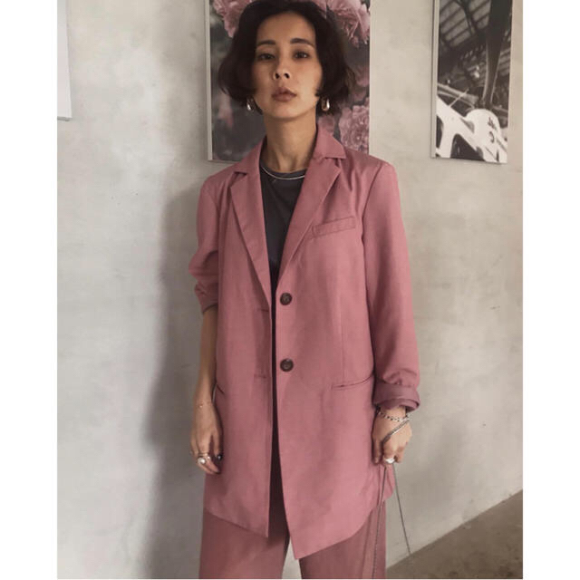 Ameri VINTAGE(アメリヴィンテージ)の【SET UP】WAIST BELT TAILORED JACKET & PT レディースのレディース その他(セット/コーデ)の商品写真