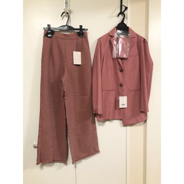 Ameri VINTAGE(アメリヴィンテージ)の【SET UP】WAIST BELT TAILORED JACKET & PT レディースのレディース その他(セット/コーデ)の商品写真