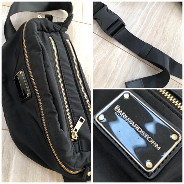 BARNYARDSTORM(バンヤードストーム)の美品♪◆バンヤードストーム   キレイめボディBAG◆ブラック レディースのバッグ(ボディバッグ/ウエストポーチ)の商品写真