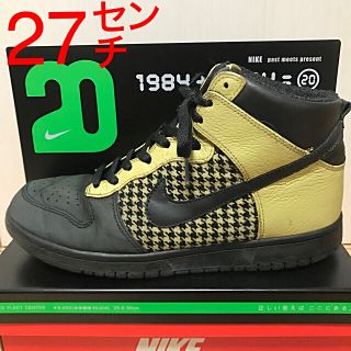 ナイキ(NIKE)の日本未発売　’08　DUNK　HI“WOOL千鳥格子”モデル(スニーカー)