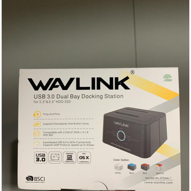 HDDスタンド WAVLINK スマホ/家電/カメラのPC/タブレット(PC周辺機器)の商品写真