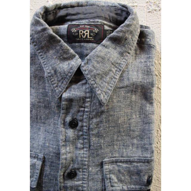 低反発 腰用 美品 RRL リネン ポップオーバー チンストラップ付き