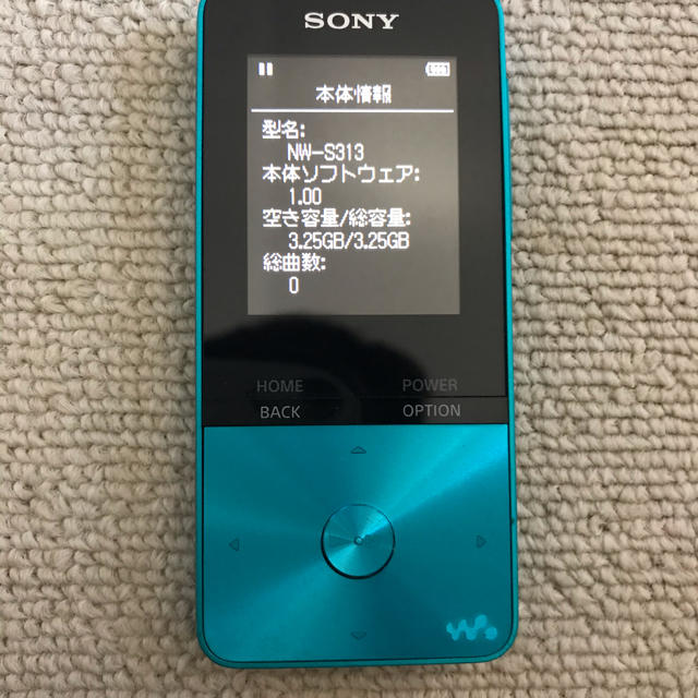 SONY(ソニー)のSONYウォークマンNWーS313 4GB スマホ/家電/カメラのオーディオ機器(ポータブルプレーヤー)の商品写真