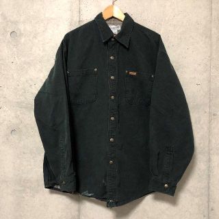 カーハート(carhartt)の90s Carhartt ワークシャツ コーチ ジャケット L ブラック(ブルゾン)