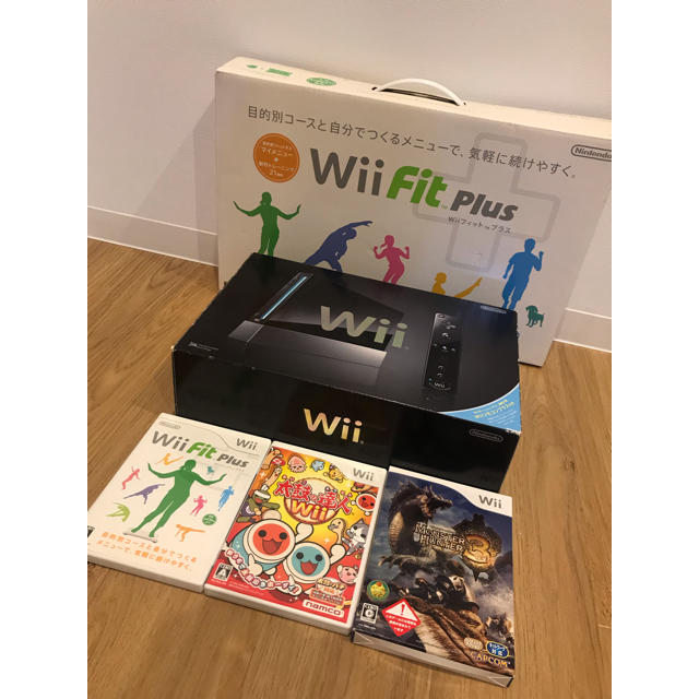 wii本体【wii 本体】wii fit Plus ソフト3本セット 太鼓の達人