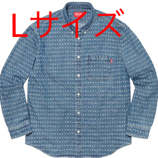 シュプリーム(Supreme)のsupreme Jacquard Logos Denim Shirt L(シャツ)