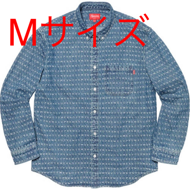 Mサイズ　Checkered Denim Shirt