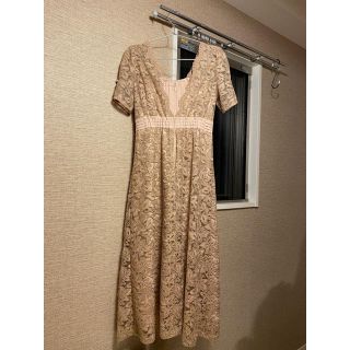 Lily Brown - Lily Brown レイヤード刺繍チュールワンピース ピンク