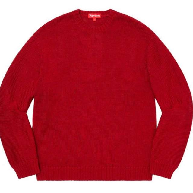 Supreme(シュプリーム)のsupreme back logo sweater red XL メンズのトップス(ニット/セーター)の商品写真