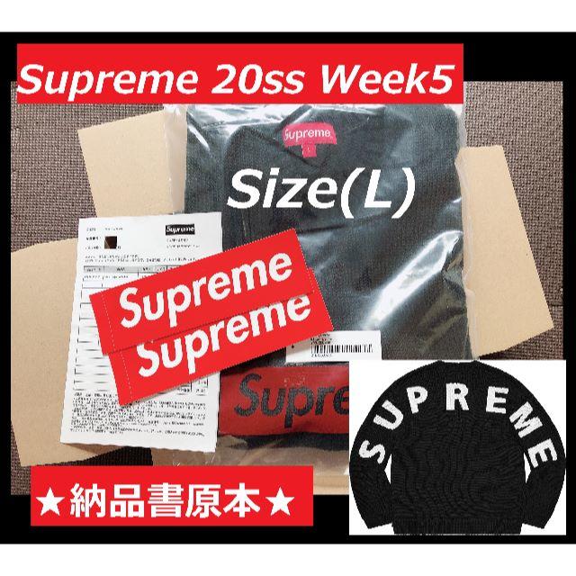 希少サイズ L Supreme Back Logo Sweater 納品書原本