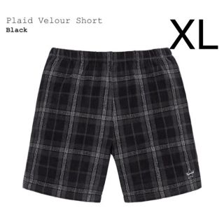 シュプリーム(Supreme)の希少 XL supreme plaid velour short ショーツ(ショートパンツ)