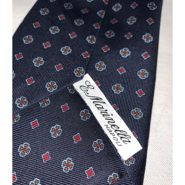 TIE YOUR TIE(タイユアタイ)のセッテピエゲ ネクタイ マリネッラ E.Marinella ネイビー メンズのファッション小物(ネクタイ)の商品写真