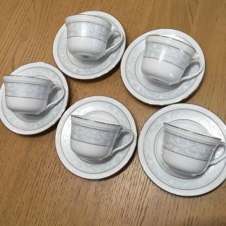 ノリタケ(Noritake)ののむ様専用 ノリタケ プラチナ 5客 コーヒーカップ ティー(グラス/カップ)