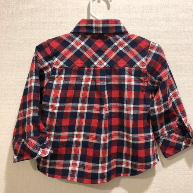 Buddy Lee(バディーリー)のBuddy Lee ベビー チェック柄シャツ 80cm レッド 12～18ヶ月 キッズ/ベビー/マタニティのベビー服(~85cm)(シャツ/カットソー)の商品写真